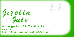 gizella fule business card